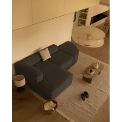 VENTITAS HOME - Sofá Seccional Sam gris oscuro