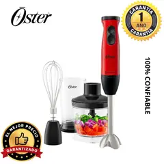 FOSTER GRANT - Batidora de Inmersión Oster 400W CUCHILLA QUADBLADE rojo - FPSTHB460A