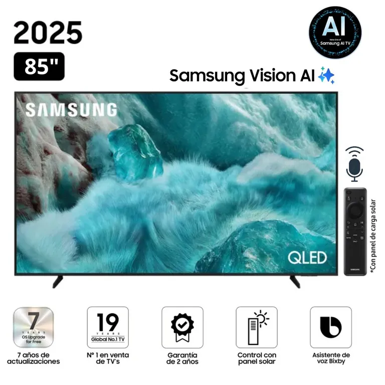 Televisor QLED 85" Visión AI Smart TV QN85Q7F - Nuevo 2025