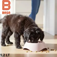 BASA - PLATO PARA MASCOTA YUMY TRES 1.2 LT ROSADO -