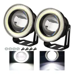 JET - Un Par De Faros Antiniebla Led 3´5PuLG Ojos De Ángel