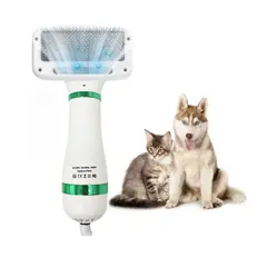 OEM - Cepillo Secador de Pelo de Mascotas con Botón Quita Pelos