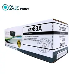 2AJE PRINT - Toner Compatible 83a Para Hp Cf283a M125nw m127 Rinde 1500pg Negro