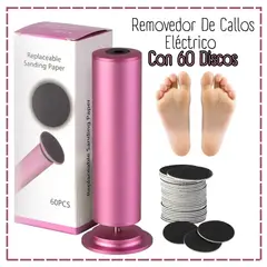 GENERICO - Removedor De Callos Eléctrico Con 60 Discos-Fucsia