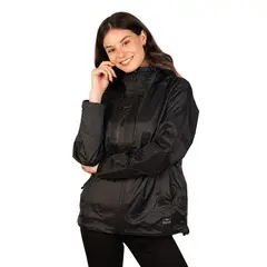LENGA - Casaca Impermeable Mujer Hydra-Pro Traumen Negro