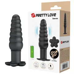 PRETTY LOVE - Plug Vibrador de Silicona 10 Modos de Vibración Imron