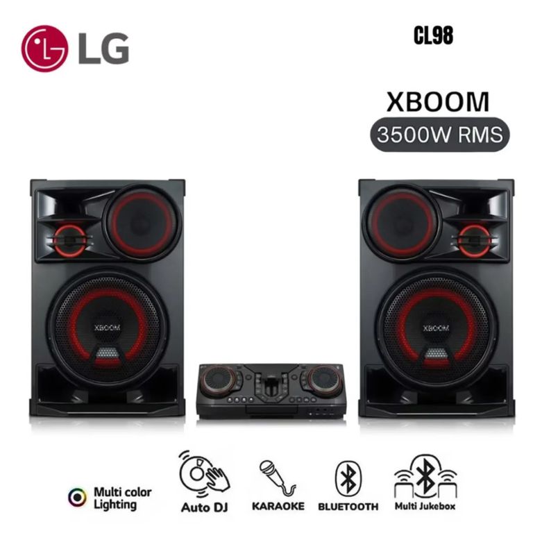 Minicomponente XBOOM CL98 3500W Bluetooth con Karaoke y Luces LE