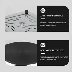 GENERICO - Cocina Electrica Portatil de Mesa 2 Hornillas RAF 2000W