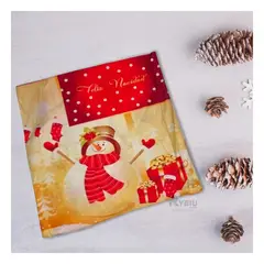GENERICO - Funda Almohodon Decorativa Navidena Dorado Y+Ligas de Regalo