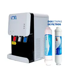 UMA - Mini dispensador de agua Prowhite con filtros