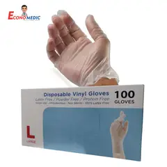 GENERICO - GUANTES DE VINILO TALLA "L" CAJA X 100 UND