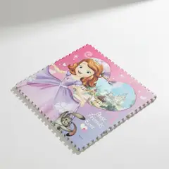 START FG - Alfombra Didáctica Princesa Sofía 120x120 cm Antigolpes y Tipo Rompecabezas brillante