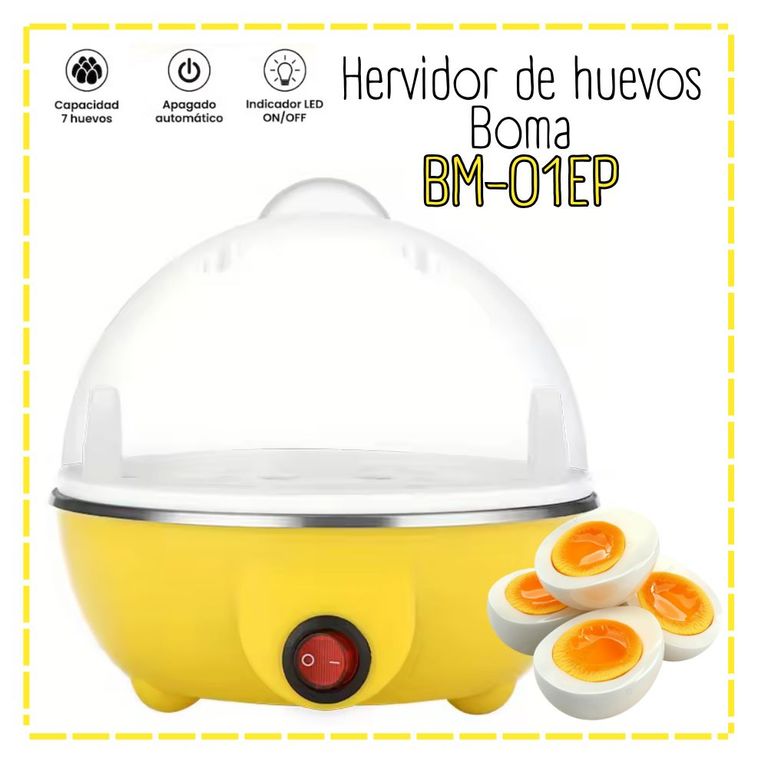 Hervidor de Huevos al Vapor Amarillo BM-01EP