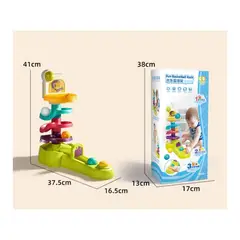 GENERICO - Juego Interactivo MiniBasket Sensorial Torre de Pelotas con Aro para Bebé