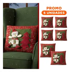 GENERICO - Pack6 Cobertor Snowman de Cojin con Cierre con Brazo Abierto