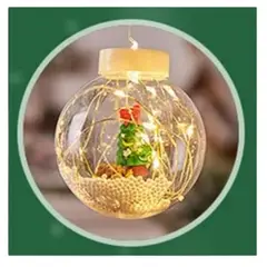GENERICO - Luces navideñas esfera con figuras de navidad 3mts