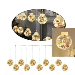 GENERICO - Luces navideñas esfera con figuras de navidad 3mts