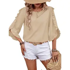 BLWOENS - Polera Mujer - Beige