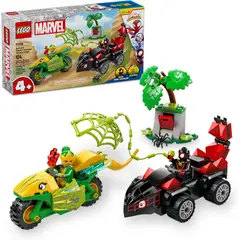 LEGO - Marvel 11198 Spin y Electro: Duelo de Vehículos Dinosaurio