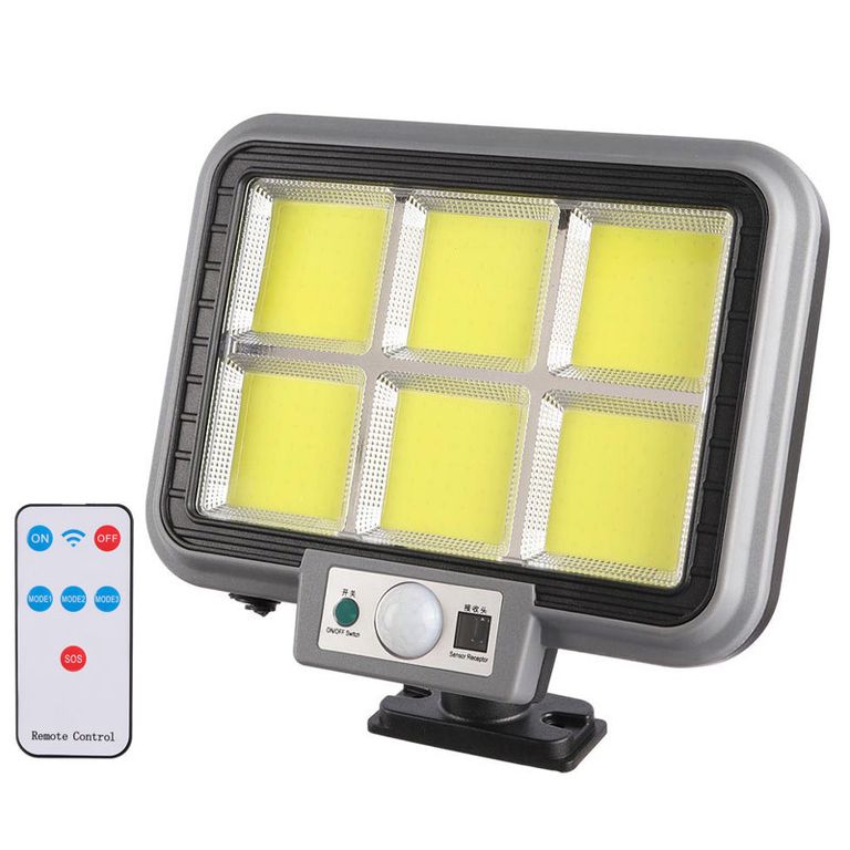 Lampara Solar 6 Celdas 120 LED Exterior