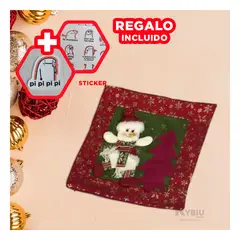 GENERICO - Funda Cojin Decorativo Snowman con Brazos Y+Regalo Stickers