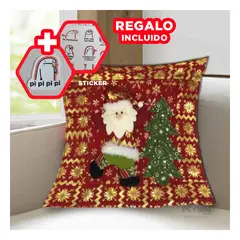 GENERICO - Funda Cojin Decorativo Santa con Brazos Y+Regalo Stickers
