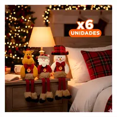 GENERICO - Pack6 Colgante Decorativo Disenos Navideno Y+Regalo Stickers