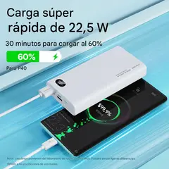 REMAX - POWER BANK 20000mAh PD20W+QC22.5W, RPP-292 AZUL