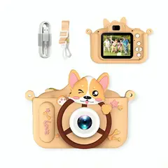 GENERICO - Mini Cámara Digital Recargable con Protector para Niños