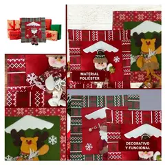 GENERICO - Funda de Almohada de 40x40cm Techo de Nieve en RojVerde