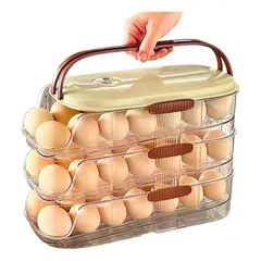 EVERSO - Organizador De Huevos 2 Niveles 32 Unidades Porta Huevos-