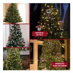 SKYBLOO - Adorno Navideno Colgante con Letrero Rojo