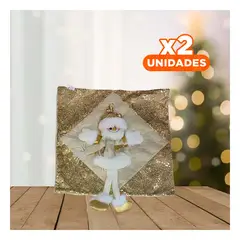 SKYBLOO - Pack2 Protector Muñeco de Nieve en Dorado Y+Regalo Stickers