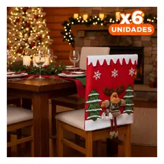 SKYBLOO - Pack6 Protector 2 pinos de Reno en Rojo Y+Regalo Stickers