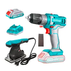 GENERICO - Lijadora Eléctrica 240w + Taladro Atornillador 45nm Batcar