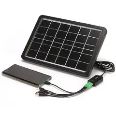 GENERICO - Panel Solar Multifunción Cargador Portátil 9W