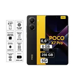 XIAOMI - Celular Poco X7 Pro 256gb 8gb 50mp + 8mp Amarillo