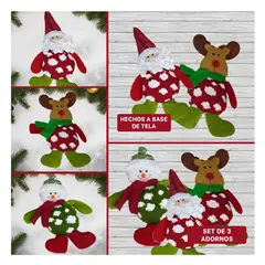 RYBIU IMPORT - Adorno Colgante Navideno en Rojo y Verde