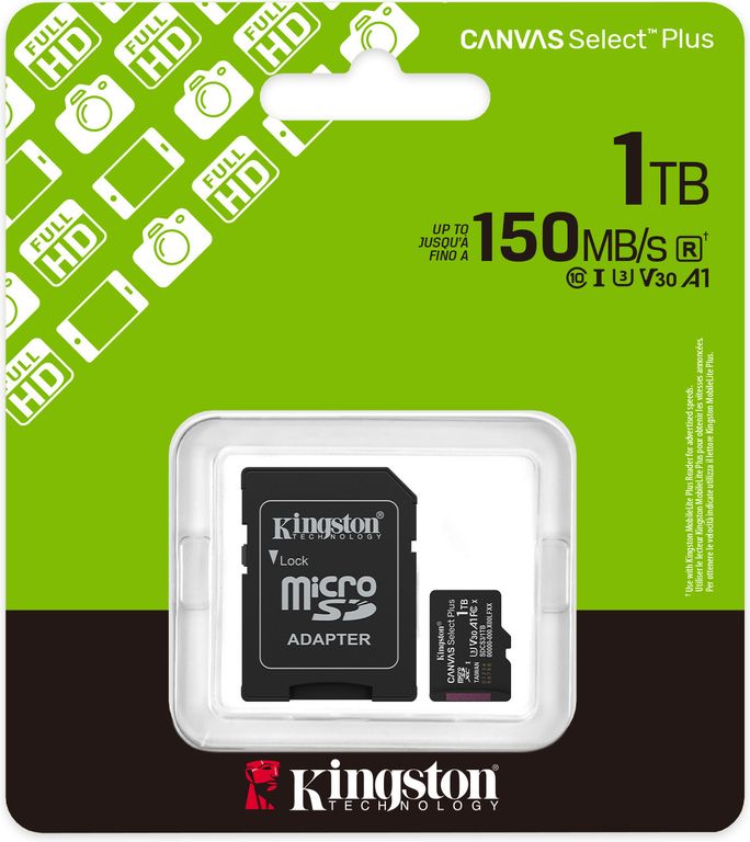 MicroSD Canvas Select Plus 1 TB 150 mbps 4 generacion