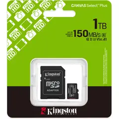 KINGSTON - MicroSD Canvas Select Plus 1 TB 150 mbps 4 generacion