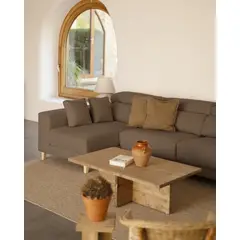 VENTITAS HOME - Sofá Seccional Lexi Marrón