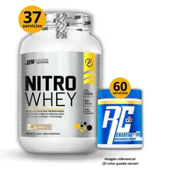 UNIVERSE NUTRITION - Proteína Nitro whey de 1kg Vainilla + Creatina Ronnie Coleman de 300gr