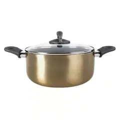 OSTER - Olla Oster® 25CM Antiadherente Herscher de 4.7L Gold 136801 02