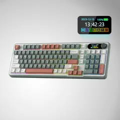 ROYAL KLUDGE - Teclado gamer RK-S98 Inalámbrico Camping