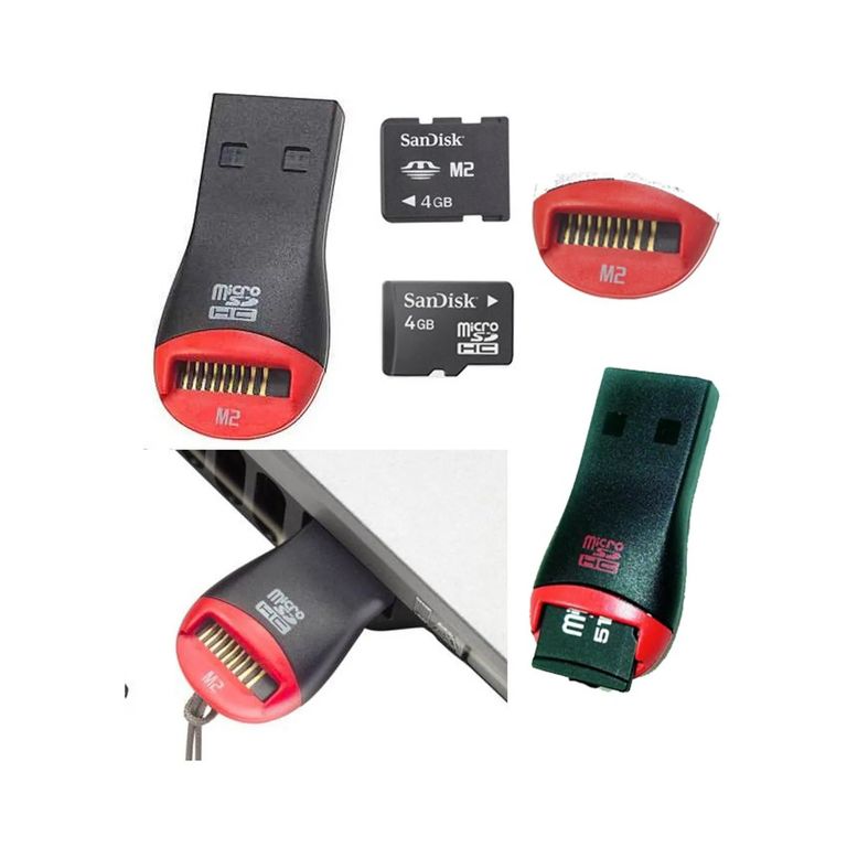 Lector De Tarjetas De Memoria Micro Sd A Usb 2.0