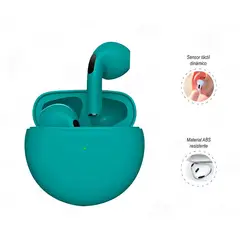 GENERICO - Audifonos Bluetooth Pro 6 Turquesa