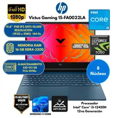 HP - Laptop Intel Core i5 (VICTUS GAMING 15-FA0022IA) RAM 16 GB SSD 512GB 15.6" FHD Windows 11 HOME