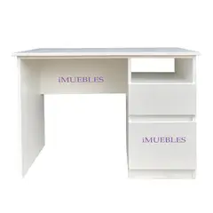 TEMEL - Escritorio Oficina SEKIS Blanco Escritorio Escolar Melamina de 18MM