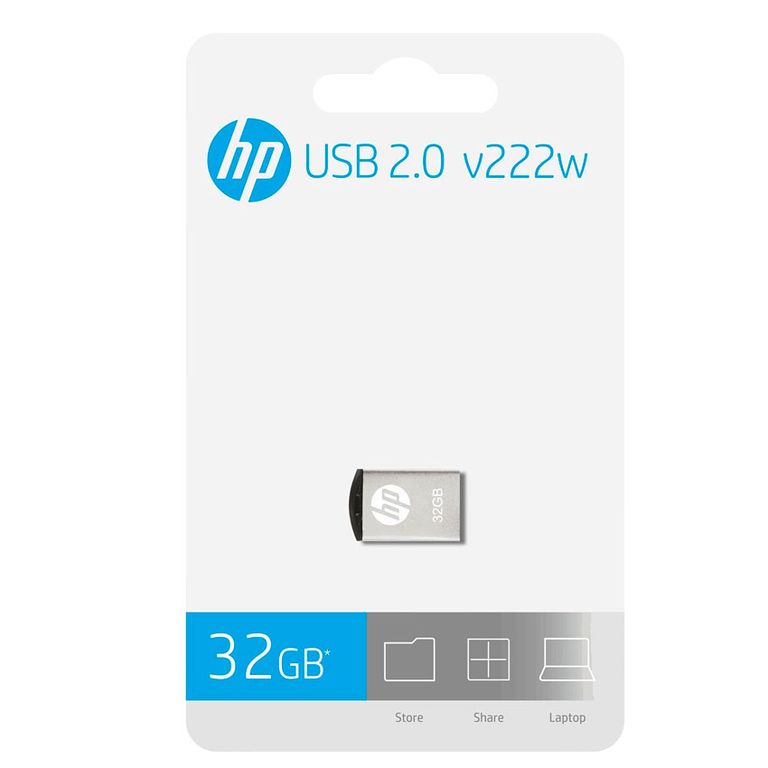 Memoria USB V222W 32GB USB 2.0 Silver (HPFD222W-32)