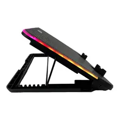 CYBERCOOL - Cooler Gamer Para Laptop Ha-k8 Negro Rgb